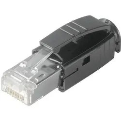 Weidmüller Sensor /Aktor Datensteckverbinder Stecker RJ45 Crimp, Elektronikkabel + Stecker, Schwarz
