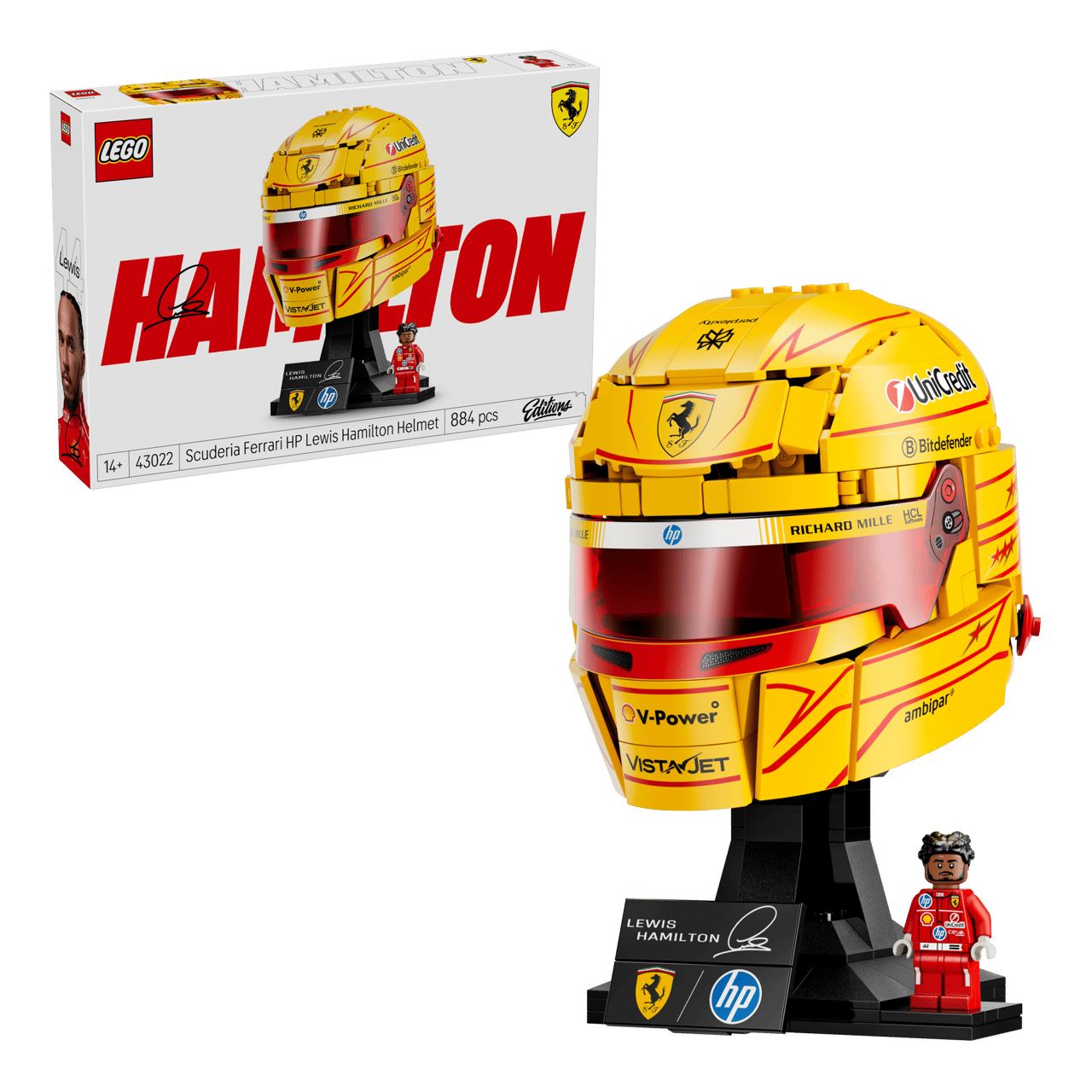 LEGO Editions 43022 Scuderia Ferrari HP Lewis Hamilton Helm