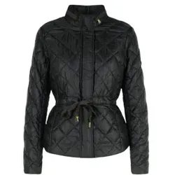 Michael Kors für Damen. MT520IB3SB Belted Eco down schwarz (S), Lässig, Recyceltes Polyester