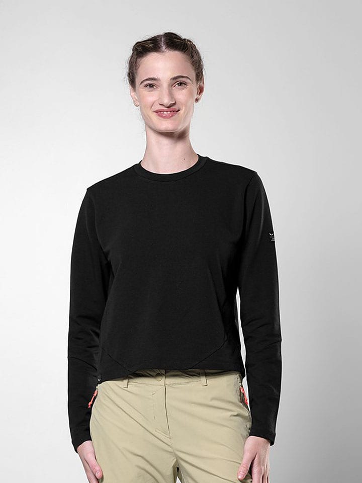 Salewa Funktionslongsleeve "Fanes" in Schwarz - 40