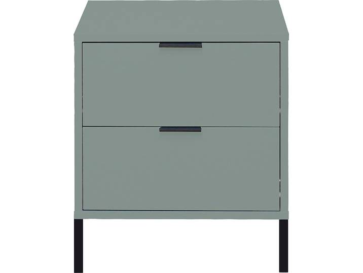 Kommode MÄUSBACHER Bonnie , grün (pine grün matt), B:51cm H:60cm T:45cm, Holzwerkstoff, Sideboards, Kommode, Kommode mit Quadratgestelle