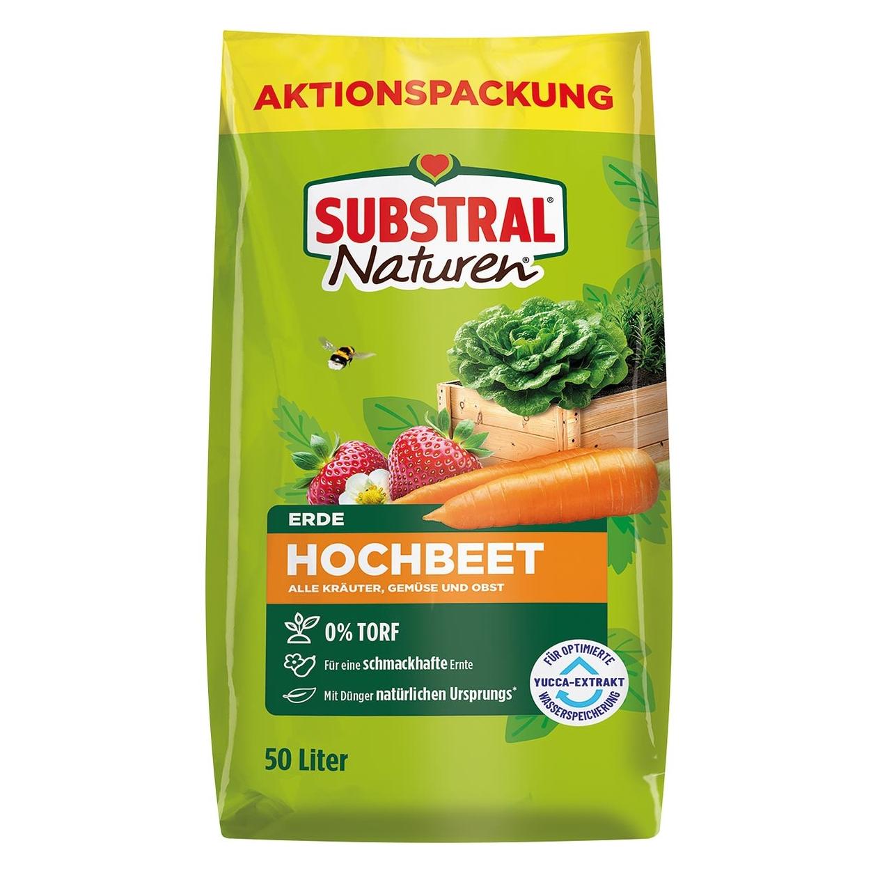 Substral Naturen SUBSTRAL Naturen Hochbeet Obst- & Gemüseerde 50,0 l (50 l, Erde ohne Torf) (18650DP)
