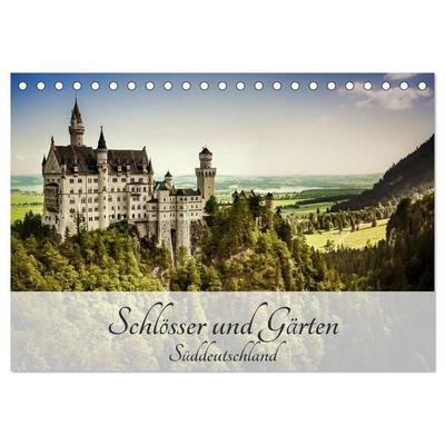 Schlösser und Gärten Süddeutschland (Tischkalender 2027 DIN A5 quer), CALVENDO Monatskalender
