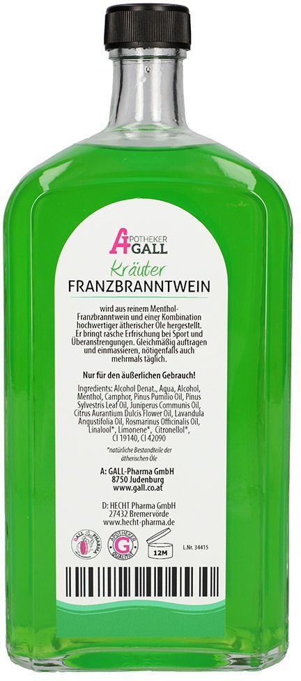 Apotheker Gall's Franzbranntwein 1000 ml Flüssigkeit