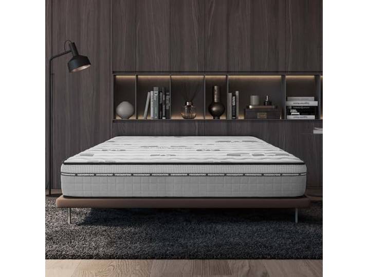 Naturalex - Carbone Plus - Matratze 160x200 cm - Höhe 30 cm Kaltschaummatratze - Härtegrad H4 - Öko-Tex Zertifiziert - CarboTex 7 Zonen Matratze - Made in EU