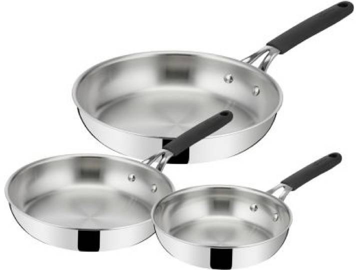 Lagostina - Batterie De Cuisine 3 Poeles Esperta Triply 20/24/28cm