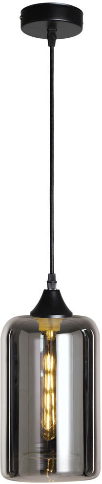 17 Stories Aevyn 1 - Light Cylinder Pendant Black/Silver