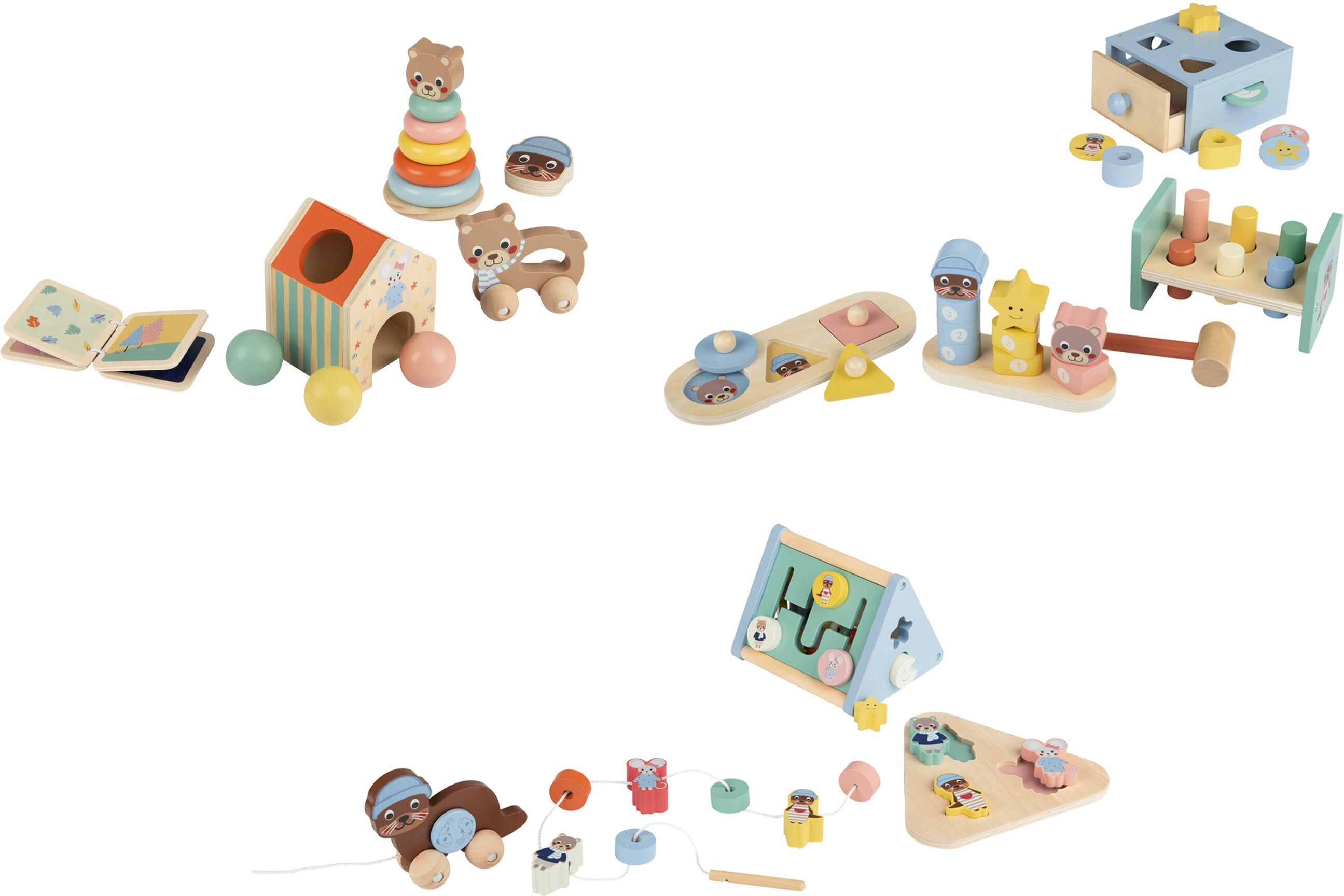 LUPILU® Holz Spiel- und Lernboxen