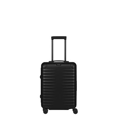 Trolley "ETERNITY S23 Aluminium Bordkoffer Made in Germany", Gr. B/H/T: 40cm x 55cm x 23cm 45 l, schwarz, Aluminium, TITAN - MADE IN GERMANY, Koffer, 100 % Aluminium, Smart Frame und Echtledergriffe