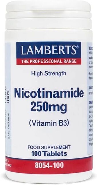 Lamberts NICOTINAMIDA 250mg (VITAMINA B3) 100 Tabs