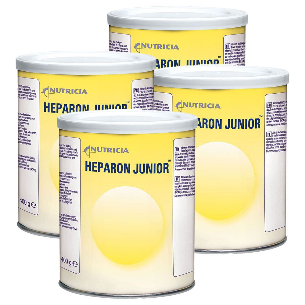 4x Heparon junior Pulver 4x400 g