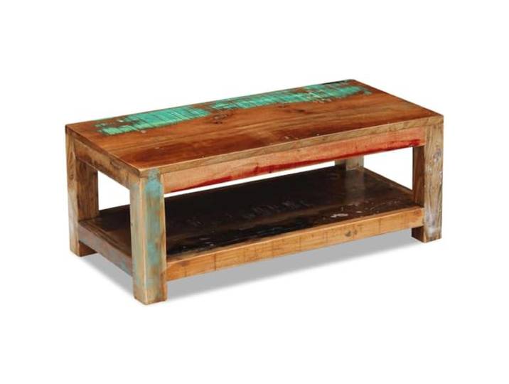 vidaXL Couchtisch Altholz Massiv 90x45x35 cm