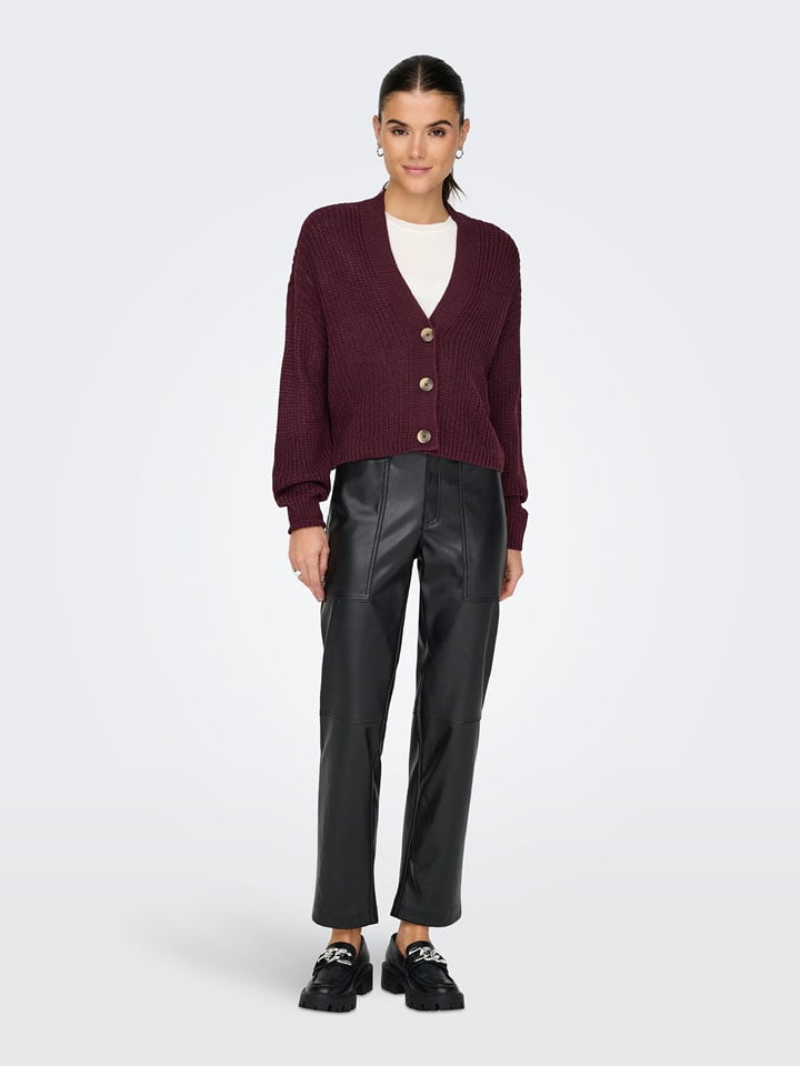 ONLY Cardigan in Bordeaux - XS