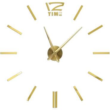 Uplift Picks Large DIY 3D Wall Clock Modern Acrylic Mirror Decor Clock 12 3d 51 Inch (130cm)