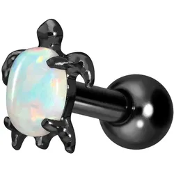 Titan Ohrpiercing mit Innengewinde SCHILDKRÖTE