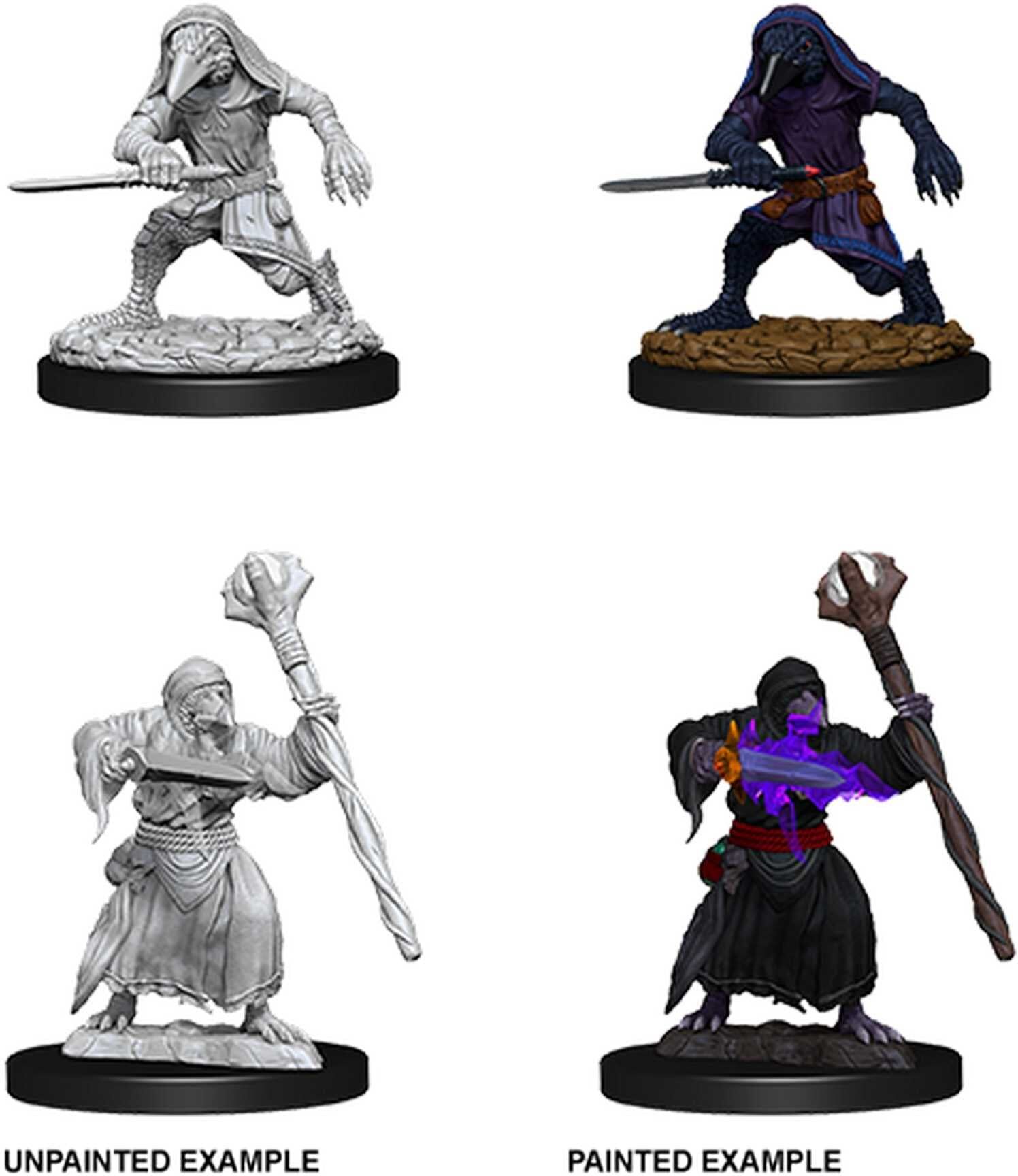 Wiz Kids LLC D;D Nolzur's Marvelous Miniatures: Kenku Adventures for Dungeons & Dragons Tabletop Play, Unpainted, Primed and Ready to Paint