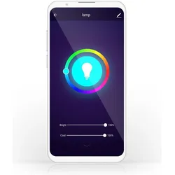 Nedis, Leuchtmittel, SmartLife Vollfärbige LED-Lampe Wi-Fi E14 350 lm 4.5 W RGB / Warmweiss 2700 K An (E14, 350 lm)