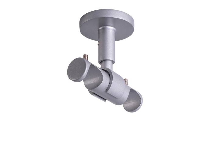 Deckenhalter für Gardinenstange mit Innenlauf ⌀ 19 mm, silber,