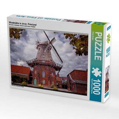 CALVENDO Puzzle Windmühle in Jever, Friesland | 1000 Teile Lege-Größe 64x48cm Foto-Puzzle für glückliche Stunden