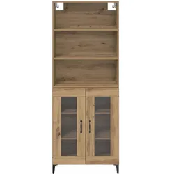 vidaXL, Kommode + Sideboard, Keaton (2 Glastüren) (34 x 69.50 x 180 cm)