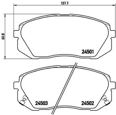 Brembo Bremsensatz, Scheibenbremse Bremsensatz-Vorn Und Hinten Sg00000eiz Hinterachse Innenbelüftet 284mm 28mm Für Hyundai Kia (Dyk) (Beij