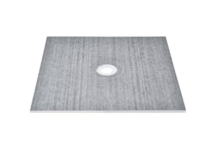VEVOR Kit bordure de douche\, 1828 x 1828 mm kit cuvette de douche avec drain central installation de douche EPS légers 2 chiffons imperméables\, bâtons de pente de cuvette de douche pour salle de bain