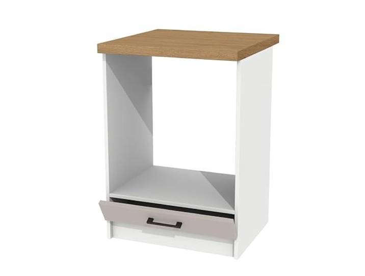 Unterschrank mit Arbeitsplatte für Backofen 60 cm – funktional - robust und ideal für Küchen mit Standard-Backöfen - inkl. Montagematerial - universelle Frontöffnung und elegantes Design