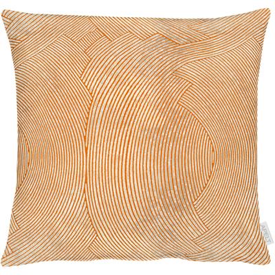 Dekokissen APELT "5470", orange (orange, bedruckt), B:48cm L:48cm, Baumwolle, Polyester, Dekokissen_Sitzkissen_Kissenhüllen, inclusive Soft-Kissenfüllung 100% PES