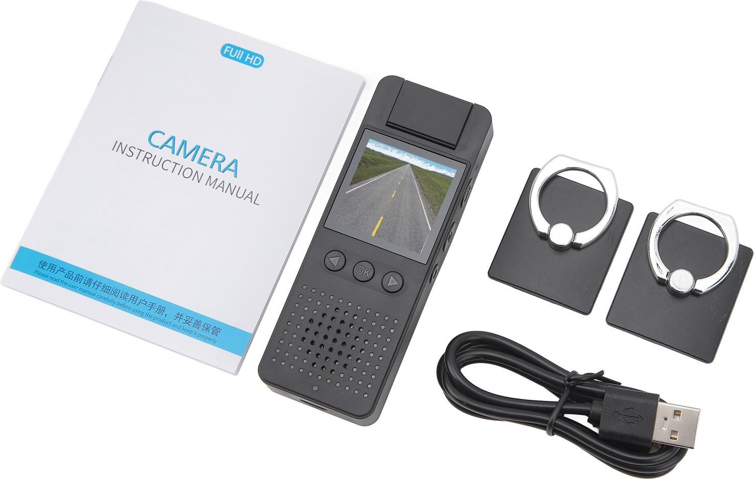 Gistuch Mini-bodycam met 1,4-inch scherm, WiFi, 1080P en nachtzicht