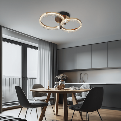 Clara   Elegant Ceiling Light   Warm White (3000k) / 2 Rings   Bedroom Lighting   Living Room Lighting   Ceiling Lights   MOD LIGHTING