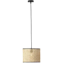 BRILLIANT Lampe Wiley Pendelleuchte 30cm rattan   1x A60, E27, 60W, geeignet für Normallampen (nicht enthalten)   Kabel kürzbar