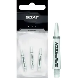 3er Pack GOAT Darts Griptech Shafts white 35 mm