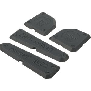 Wolfcraft Fugenglätter 4330000, Set 4-teilig, für Dichtstoffe, Sanitär- & Bodenfugen