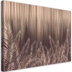WANDBILD exotische 3d palmblätter
