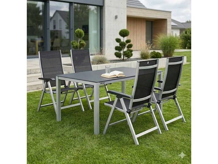 Kettler Basic Plus Gartenmöbel-Set M (4 Plätze) Tisch 160x95cm