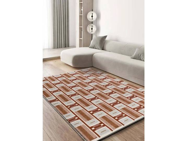 Tapis ATTICGO géométrique 160 x 230 cm ASTRA 13009 rouille