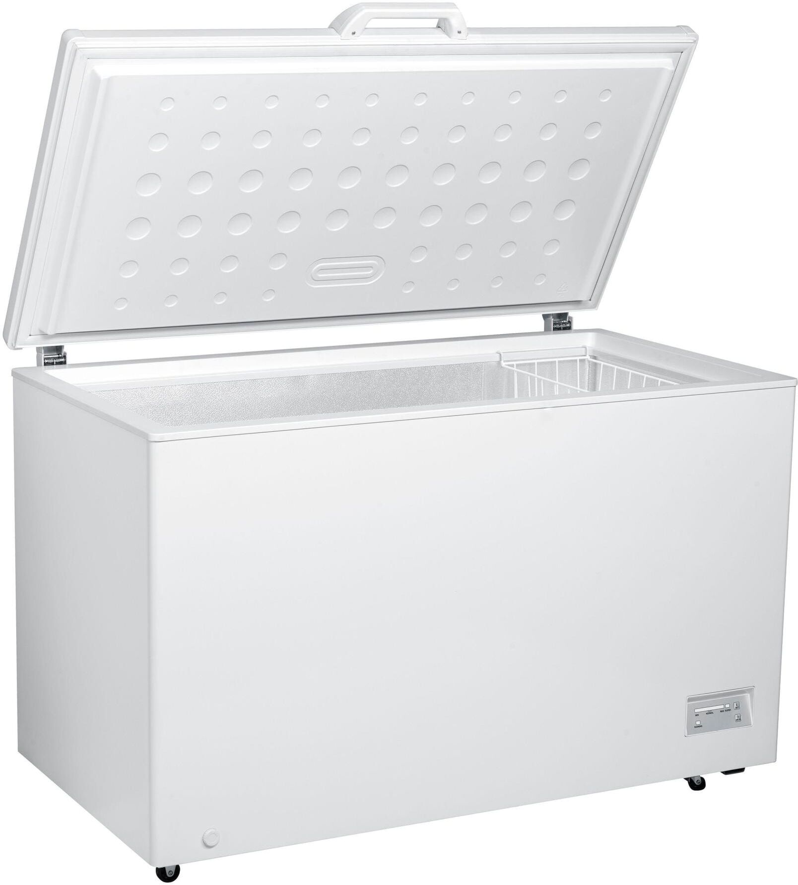 KIBERNETIK Gefriertruhe "GT380L", Energieeffizienz: E, weiss (weiß), B/H/T: 130cm x 85,5cm x 73cm, Gefriertruhen, Gefriertruhe weiß B/H/T: 130cm x 85,5cm x 73cm