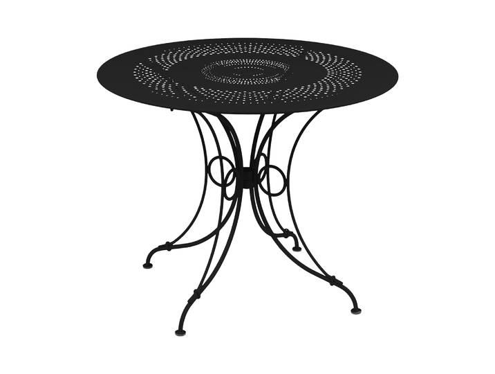 Fermob - Table ronde 1900 - Noir - Acier
