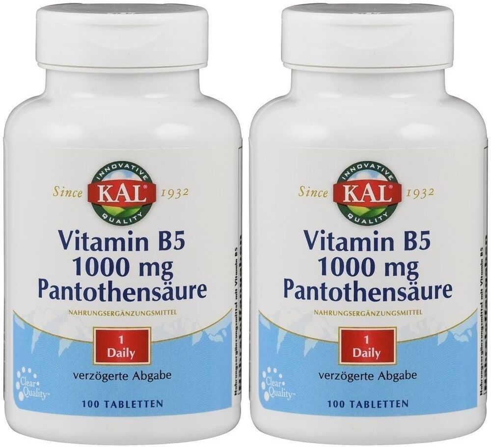 Supplementa Vitamin B5 1000 mg Pantothensäure KAL Tabletten 2x 2x100 St
