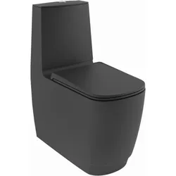 Kludi RESA S Spiralflush-UNI-Trap WC 27WCB0139 versteckte Befestigung mattschwarz