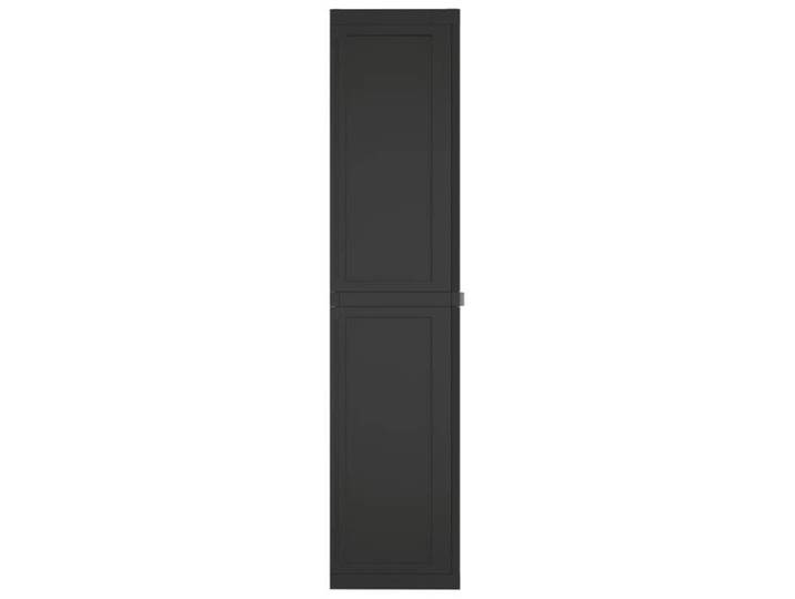 Promotion mai  * Armoire/Casier de rangement - d'extérieur noir 65x37x165 cm PP EU9438364206