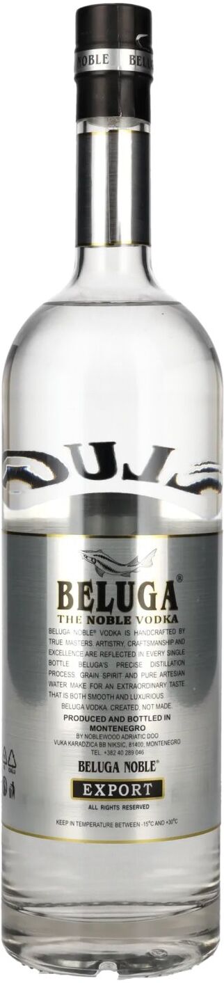 Beluga Vodka Beluga Noble Vodka EXPORT Montenegro 40% Vol. 1l