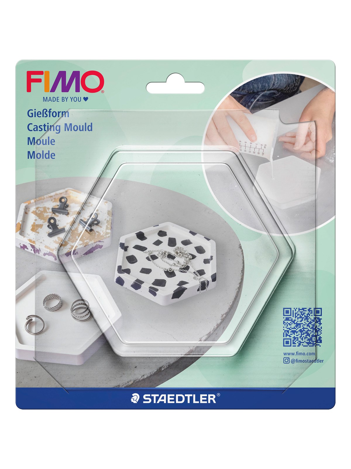 Staedtler FIMO casting mould hexagon