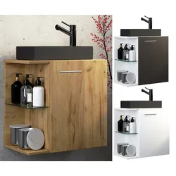 VCM 2-tlg Set   Waschplatz für Gäste WC   Gästebad   Waschtisch Toilette   Badezimmer Set – Hausa-BL