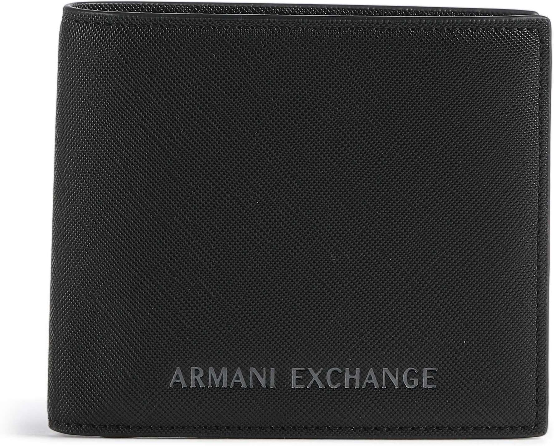 Armani Exchange Thiago Geldbörse, schwarz