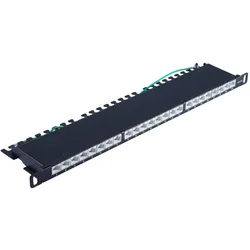 Shiverpeaks BS08-67052 Patch Panel 0.5U, Server Zubehör, Schwarz