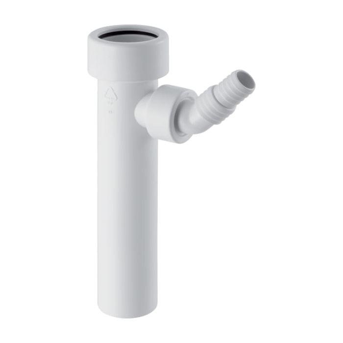 Geberit Anschlussstutzen 152274111 Ø 40 mm, mit Quetschverschraubung und Winkelschlauchtülle, weiß