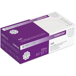 UNIGLOVES Latexhandschuhe COMFORT 1205 puderfrei Gr. XL Box a 100 Stück