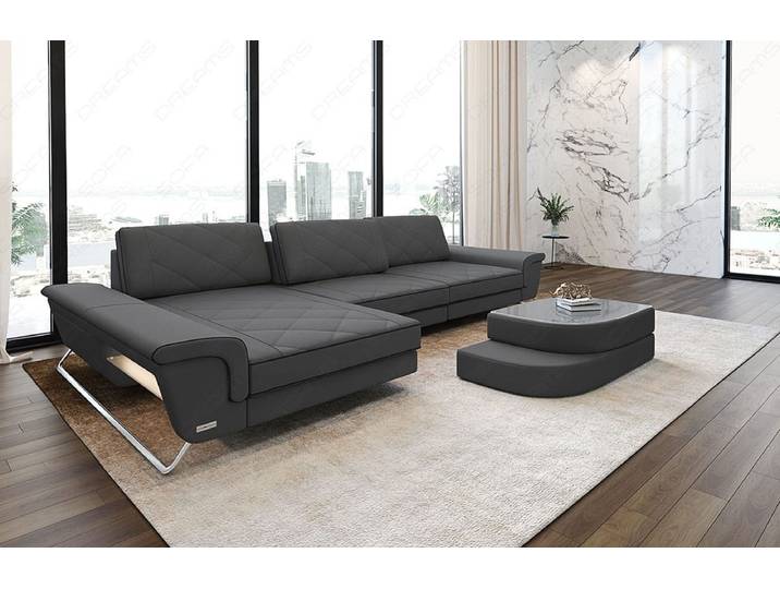 Stoff Ecksofa Bari L-Form
