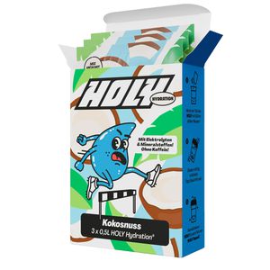 Holy Getränkepulver Hydration Coconut, Iso-Drink, mit Elektrolyten, Vitaminen & zuckerfrei, 3 Stück